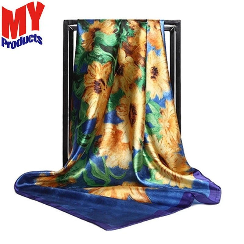 Beaded hijab scarf black square silk scarf camel plaid scarf
