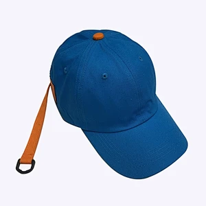 Classic Plaid Sport Cap With Special Long Streamer Contrast Color Baseball Hat