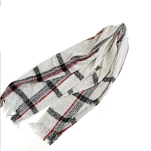 Autumn and winter new style large plaid scarf lady warm scarf