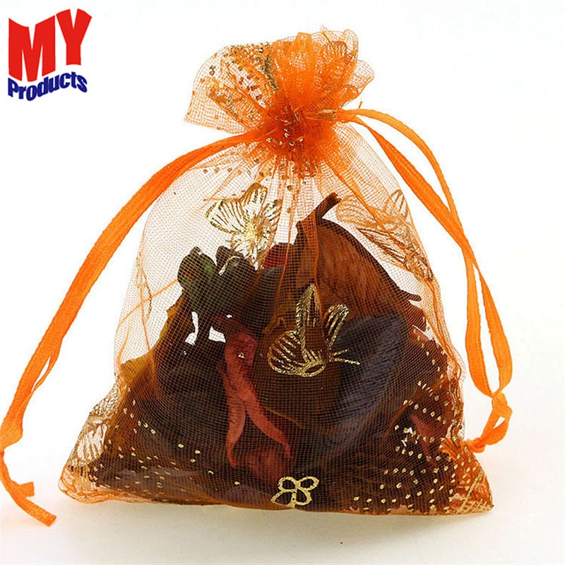 2019 Colorful Organza Drawstring Bag Candy Bag Small Christmas Gift Bag