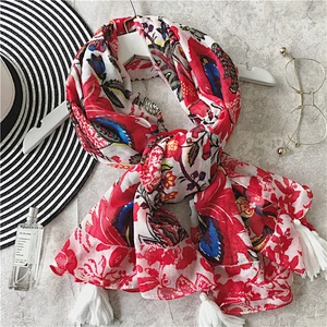 Scarf Chiffon Hijab Hand Embroidery Designs Tops Designs For Women Scarf