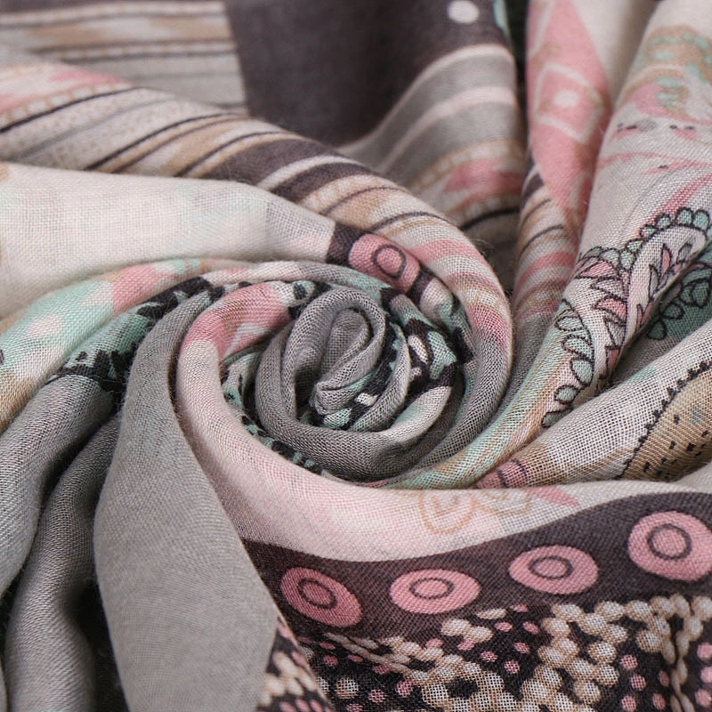 New products on china market fancy knitted scarf silk scarves pakistan