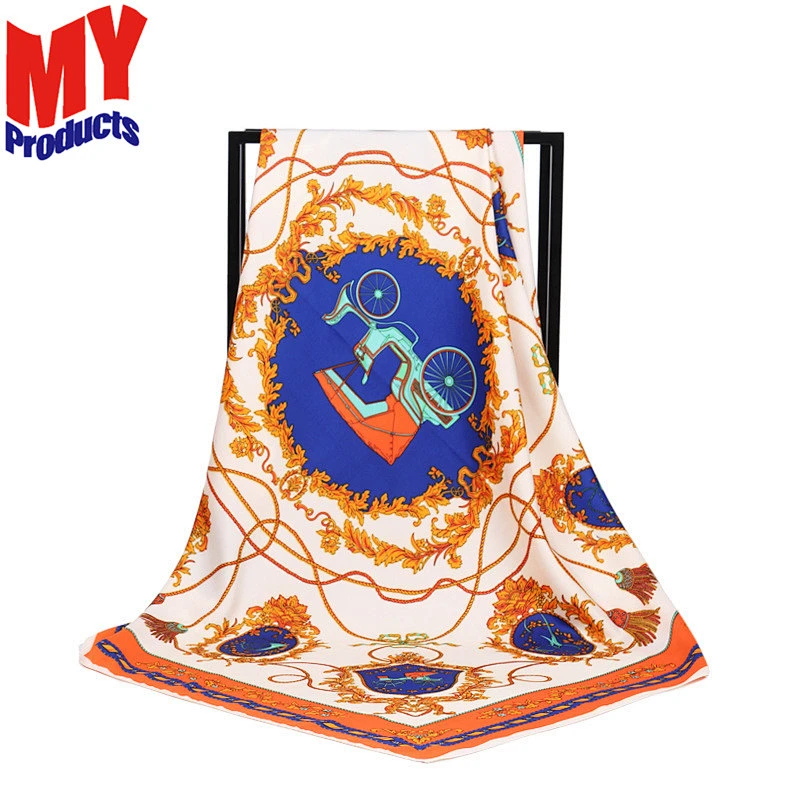 Plain square silk chiffon scarf purple cashmere scarf wool scarf men