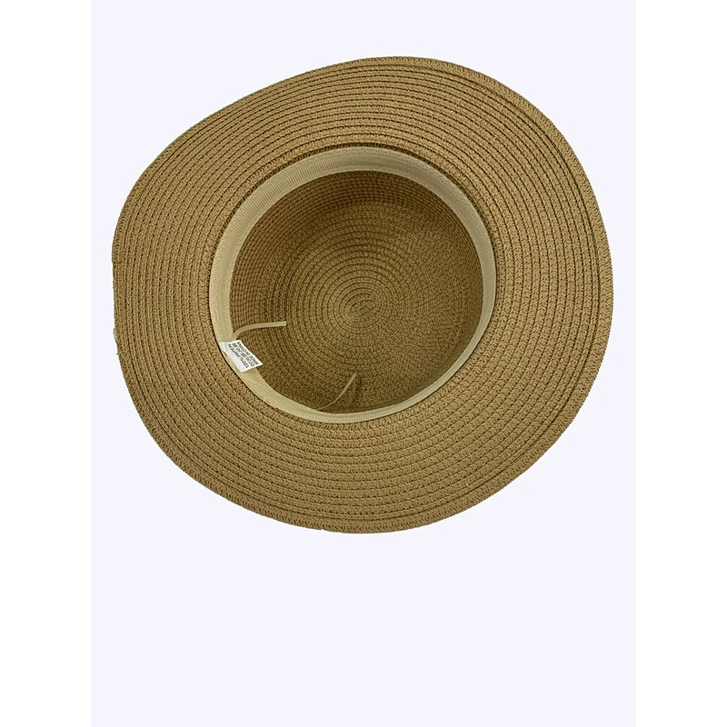 2019 New Style Characteristic Straw Flat Hat Metal Letters Cap