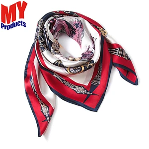 Flashing led scarf hijab two piece scarf silk twill scarf