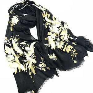 New design rose printed oversize woman scarf