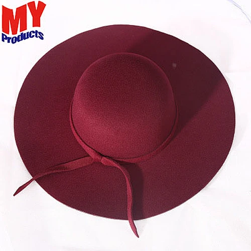 wool felt Fedora hat with strape for men and women band winter hat