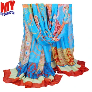 Hot products bubble chiffon shawl muslim hijab women silk scarf