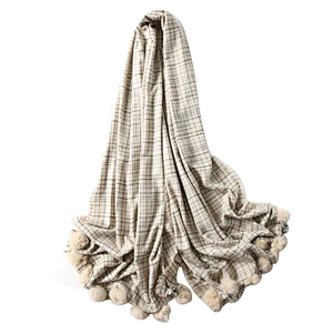 New autumn and winter versatile lovely girl's  warm tassel scarf