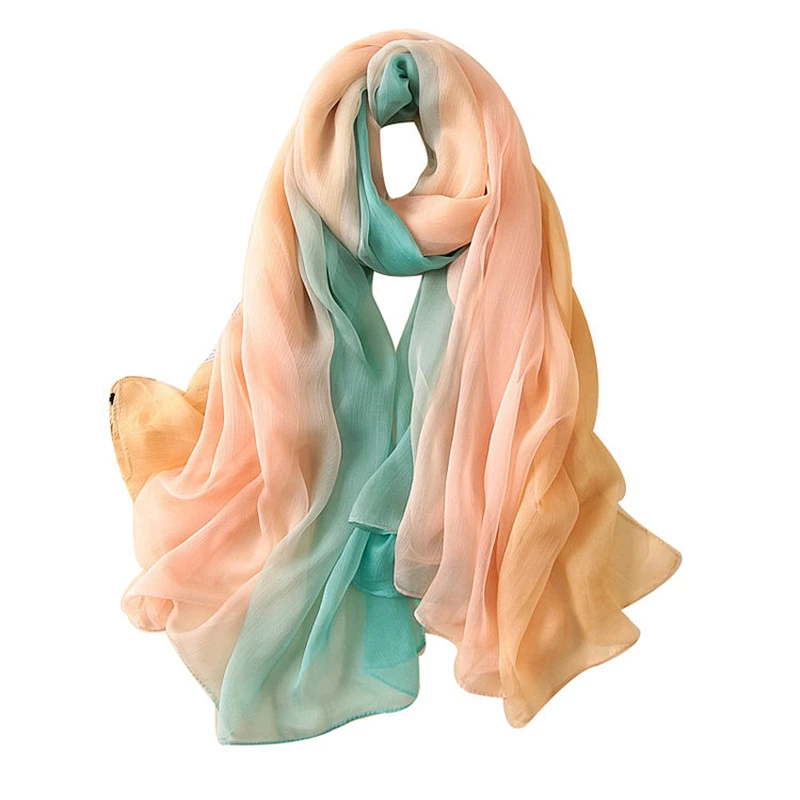 Wholesale China fashion spring scarves custom print silk scarf shawl