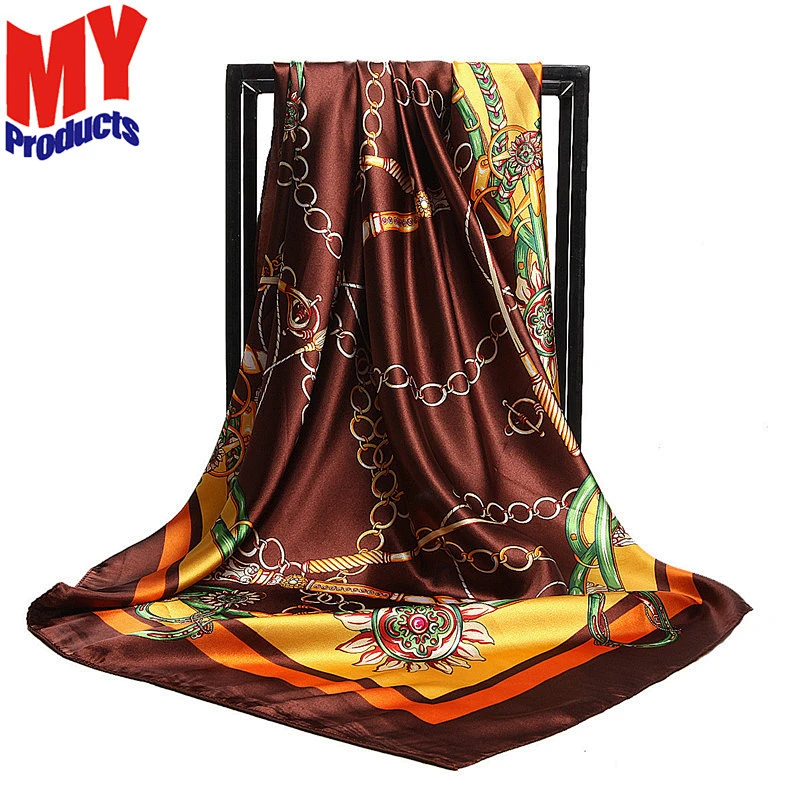 Scarf jacquard hijab turkish silk scarf with stone