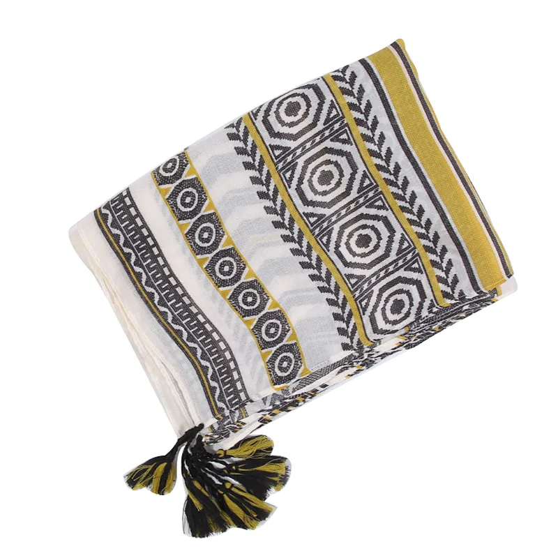 New  style fashion Vintage wavy pattern shawl  scarf