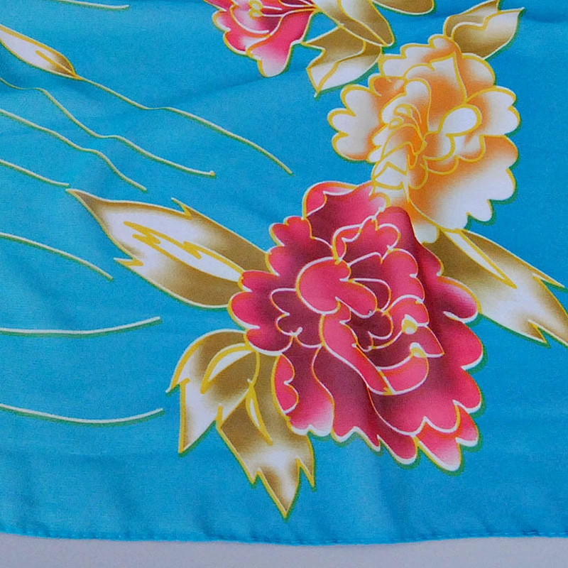 Ningbo instant hijab silk printed scarf