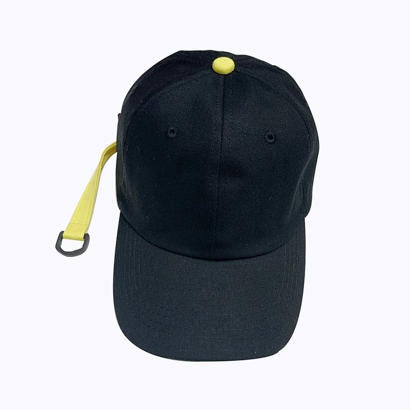 Classic Plaid Sport Cap With Special Long Streamer Contrast Color Baseball Hat