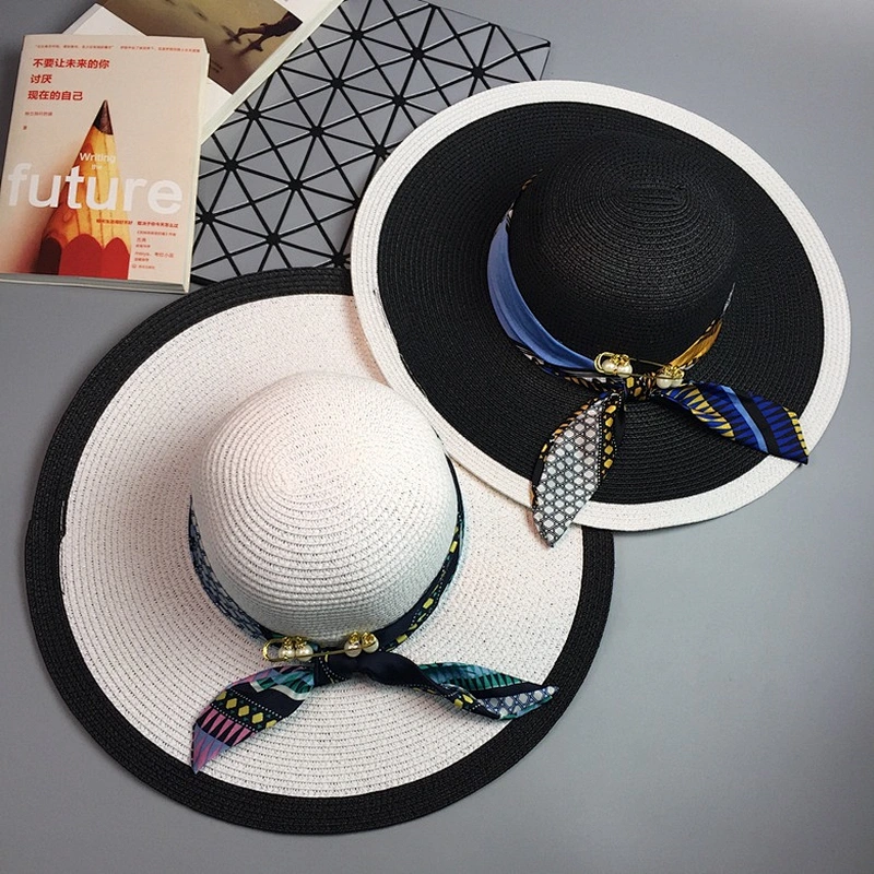 Natural custom school gift straw boater hat cheap wheat wide brim embroidery woman sex straw hat