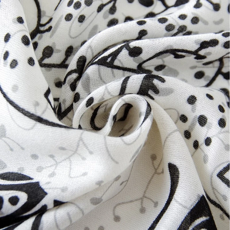 Autumn and winter elephant printed  oversized shawl versatile beach sunshade women's scarf