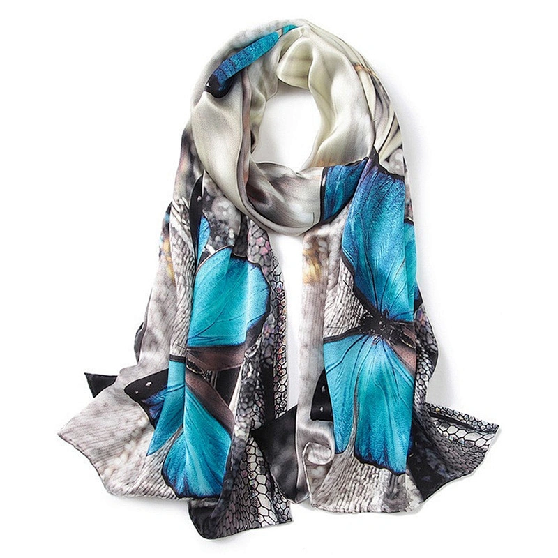 Latest fashion scarves custom digital print muslim hijab turkish silk shawl scarf