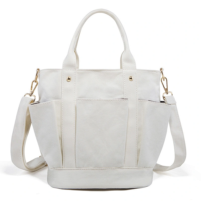 Fashion concise Ladies shoulder handbags custom extra large canvas tote bag