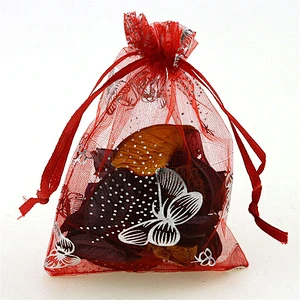2019 Colorful Organza Drawstring Bag Candy Bag Small Christmas Gift Bag