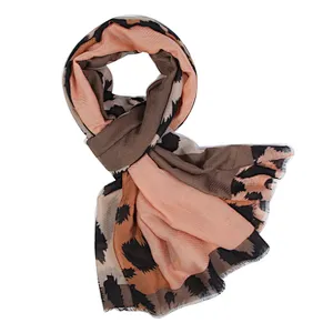 Retro style fashion Leopard grain print shawl  scarf