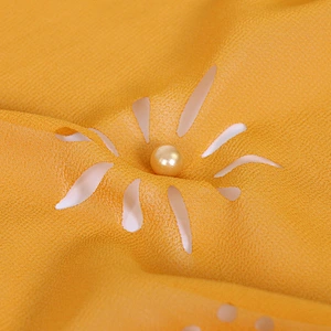 Wedding hijab designs orange black scarf silk jacquard scarf