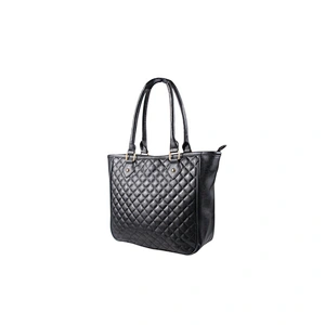 Women Leather Shopping Travel Bag Black Tote Bag Handbag For Lady