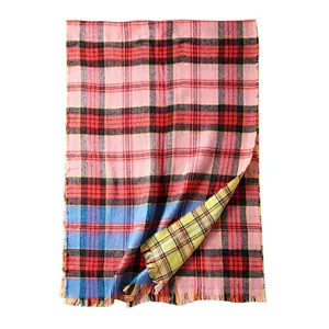 New style plaid scarf for women Korean version fashion shawl scarf