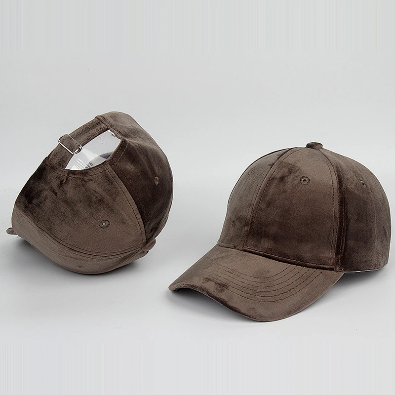 Winter style ladies multi color cotton baseball cap sports hat