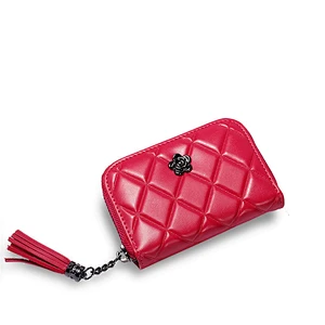 Wholesale ladies leather purses wallet with zipper for women