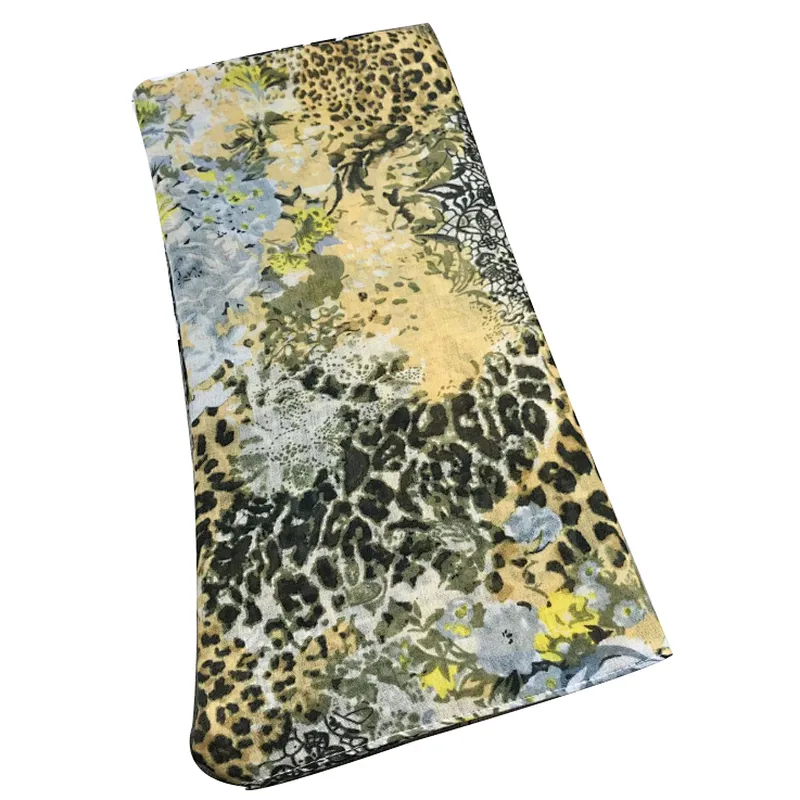Occident spring and autumn leopard  printed scarf travel sunscreen shawl scarf