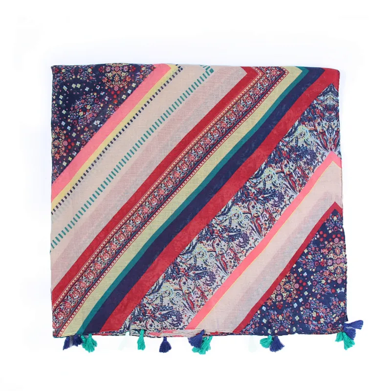 Leisure and artistic style fashion Vintage twilled scarf