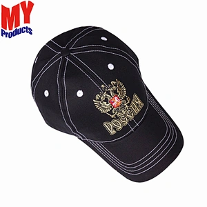 heavy brushed cotton outdoor sports cap summer baseball cap with 3D embroidery