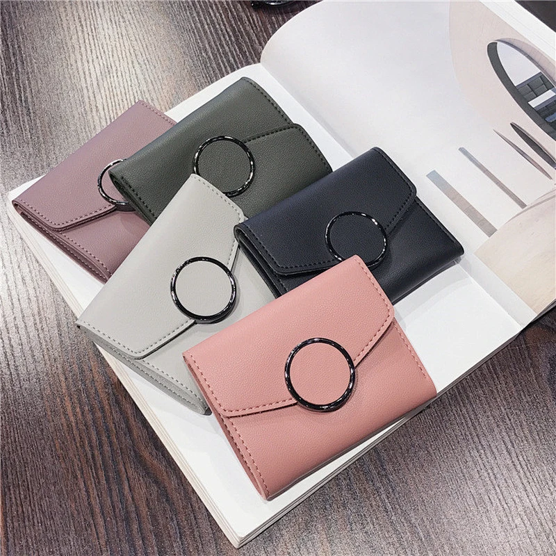 Hot selling mini card holder girl wallet