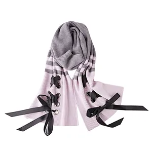 Ladies autumn and winter long  thickened wool scarf shawl