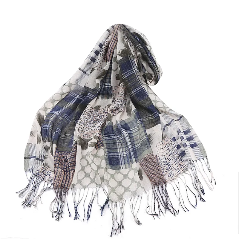 Stylish classic plaid  shawl fashion scarf for woman