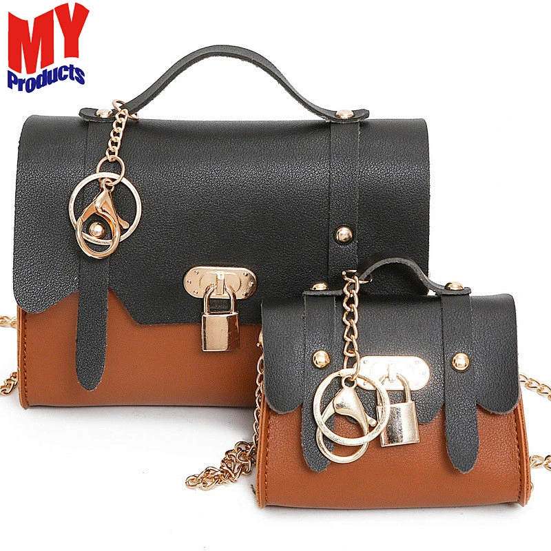 PU Leather Handbag Girls Sweet Princess Bags Children Shoulder Bag