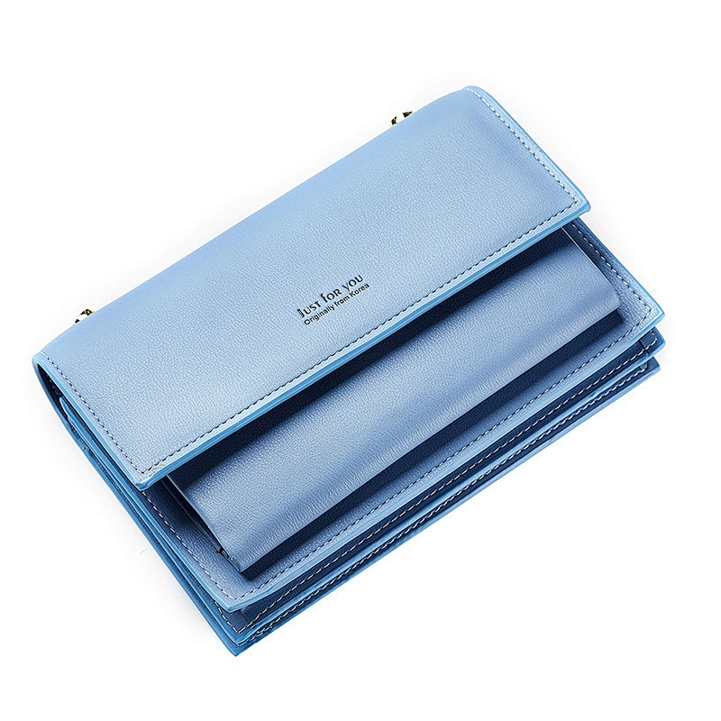 leather women's wallet phone purse travel foldable wallet