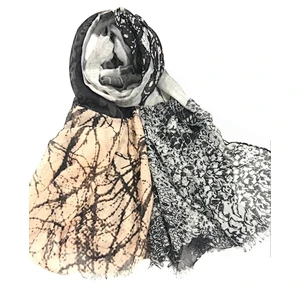 New design fashion splice printing multi-element sunscreen shawl scarf