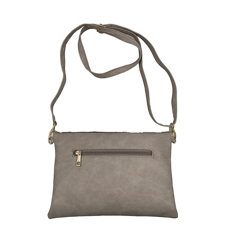 High Quality Embroidery Womens PU Leather Crossbody Bag