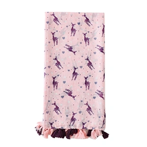 New style colorful deer print pattern lady's scarf
