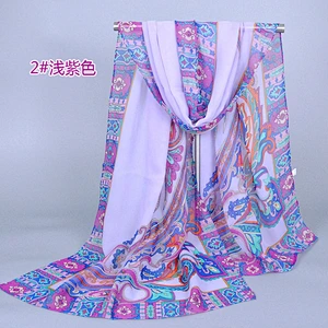 Hot Sell Crochet Patterns Printed Tribal Scarf Ladies Cotton Scarves