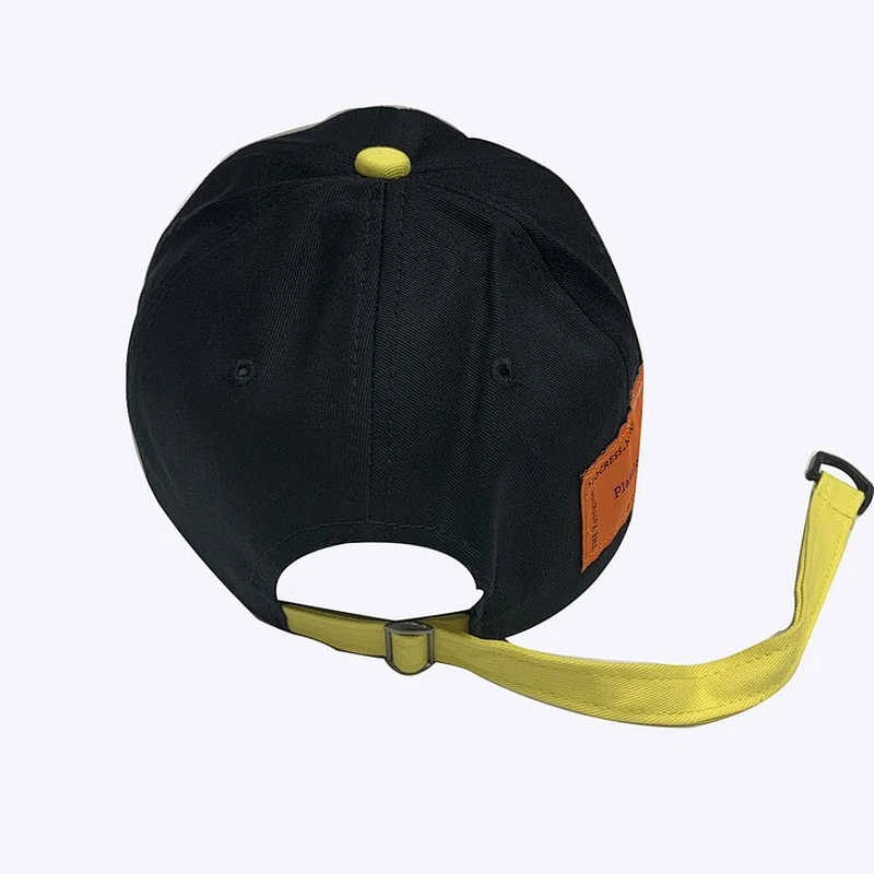 Classic Plaid Sport Cap With Special Long Streamer Contrast Color Baseball Hat