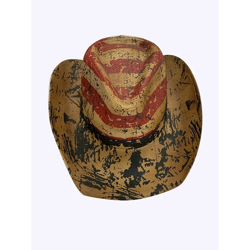 Custom Pattern Cowboy Straw Hat Classic Sunshade Straw Hat