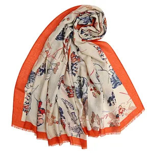 New silk satin sunscreens towel flower design scarf