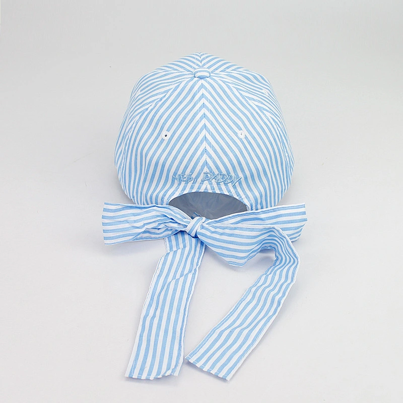 Sorority Hat Southern Monogrammed Seersucker Baseball Cap With Bow Made Yiwu