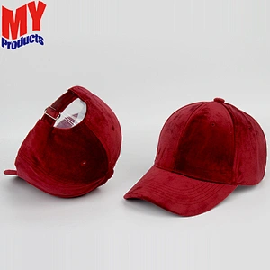 Winter style ladies multi color cotton baseball cap sports hat