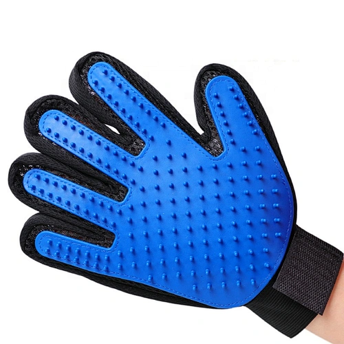 Pet Grooming Gloves Massage Tool Hair Remover Dog Cat Cleaning Brush Magic Glove