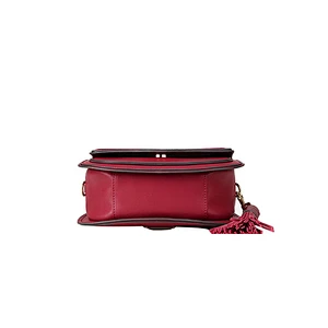 Latest fashion genuine leather shoulder bag tassel crossbody bag for women