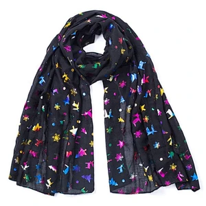 New autumn and winter Christmas fashion  tree printed scarf