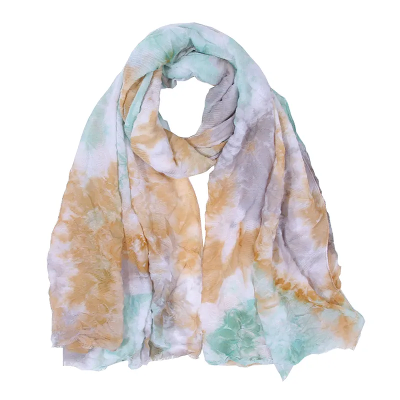 New fashion silk towel tie dyeing scarf